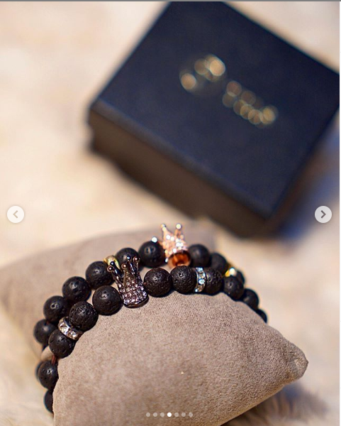 Two Crowns Royal Lava Stone Bracelet