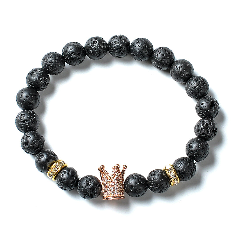 Two Crowns Royal Lava Stone Bracelet