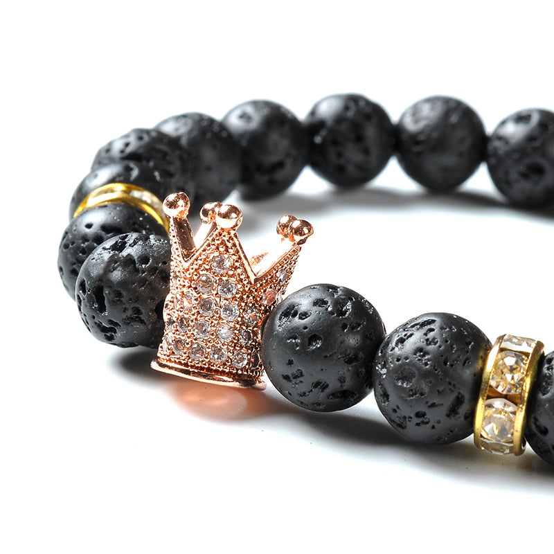 Two Crowns Royal Lava Stone Bracelet