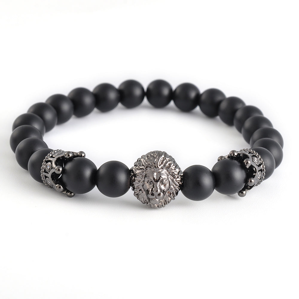 Three-Piece Set Crown Lion Bracelet