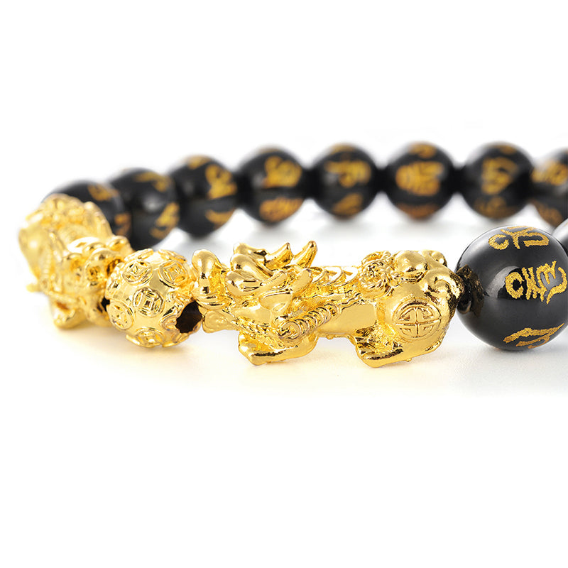 Feng Shui Black Obsidian Wealth Bracelet