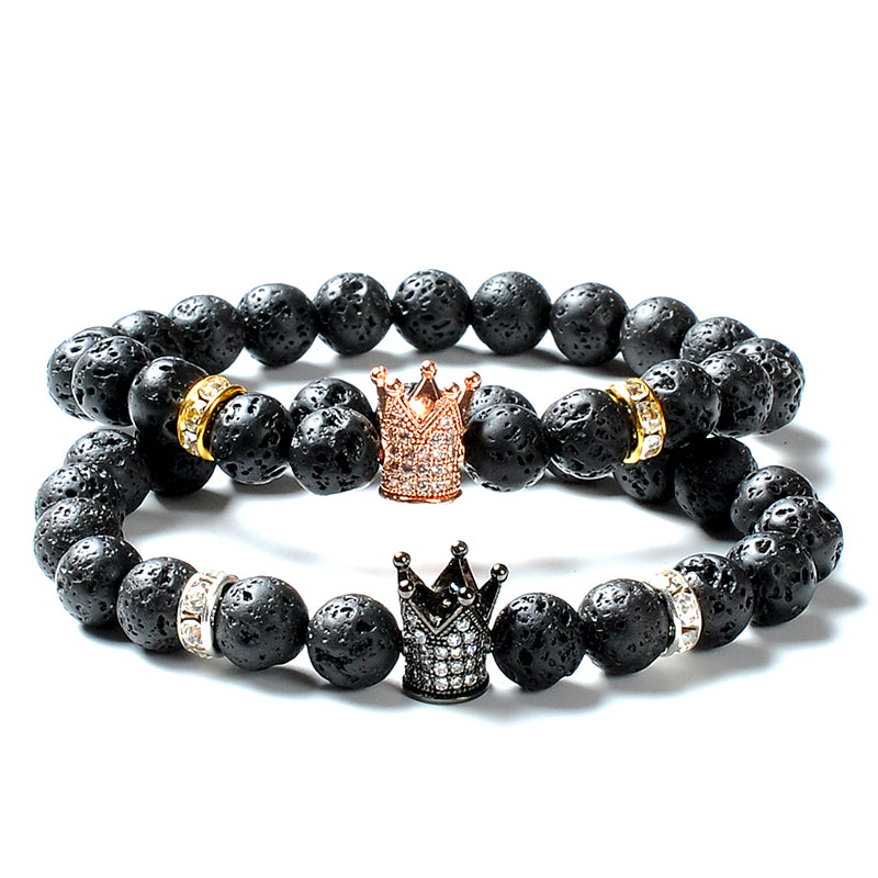 Two Crowns Royal Lava Stone Bracelet