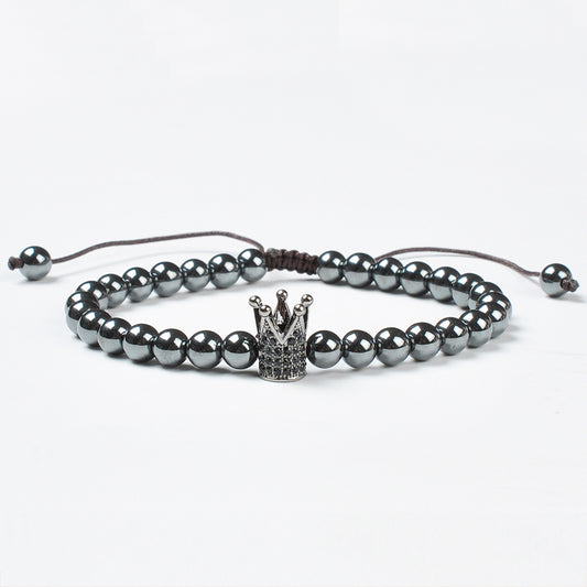 Black Crown Hematite Bracelet